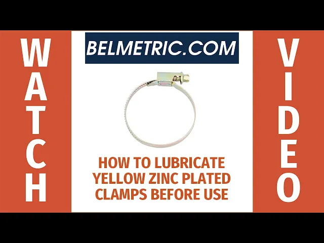 How To Lubricate Yellow Zinc Plated Clamps Before Use