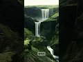 waterfall trio iceland #shorts #shortstext #iceland