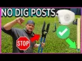 Set Posts the Easy Way No Dig or Cement Posts Hoselink Retractable Garden Hose Install