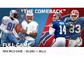 1992 AFC Wild Card Houston Oilers vs Buffalo Bills The Comeback NFL Full Game