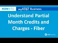 How to Understand Partial-month Credits and Charges - Fiber myAT T Business