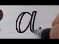 How to write Faux fake calligraphy with a pen Small letters Like brush pen handwriting