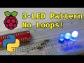 3-LED Pattern Blink with Raspberry Pi Easy Beginner Python Tutorial