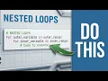 Python Nested Loops Explained For Loop Inside a Loop Lec 24