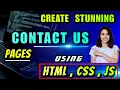 01 - Create a Stunning 3D Animated Contact Us Page with HTML CSS JavaScript Bootstrap