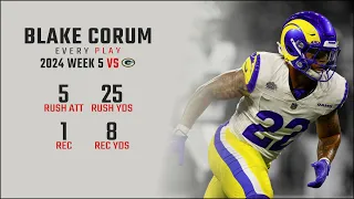 Blake Corum Week 5 Replay Every Run Target and Catch vs Green Bay Packers