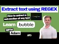 Extract with REGEX explained in Bubble io