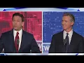 Gavin Newsom Ron DeSantis exchange insults in FOX News debate with Hannity