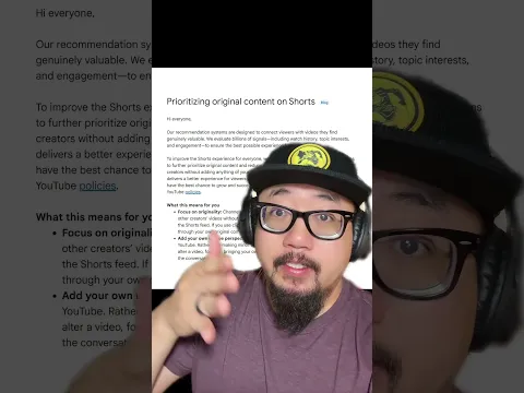Original content will get MORE VIEWS on YouTube Shorts! #contentcreator