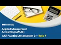 AAT AMAC Practice Assessment 2 Walkthrough - Task 7 of 8