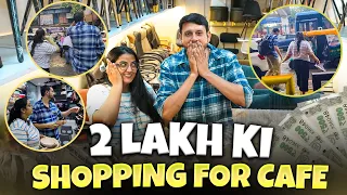 New Cafe ke leye 2 lakh ki shopping ki | Delhi Furniture market & Sadar market vlog