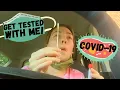 Getting a COVID-19 test Drive-thru CVS self-administered swap testing and results