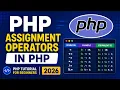 Assignment Operators in PHP PHP Tutorial for Beginners 2026