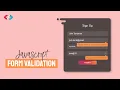 Modern Interactive Sign-up page with Form Validation