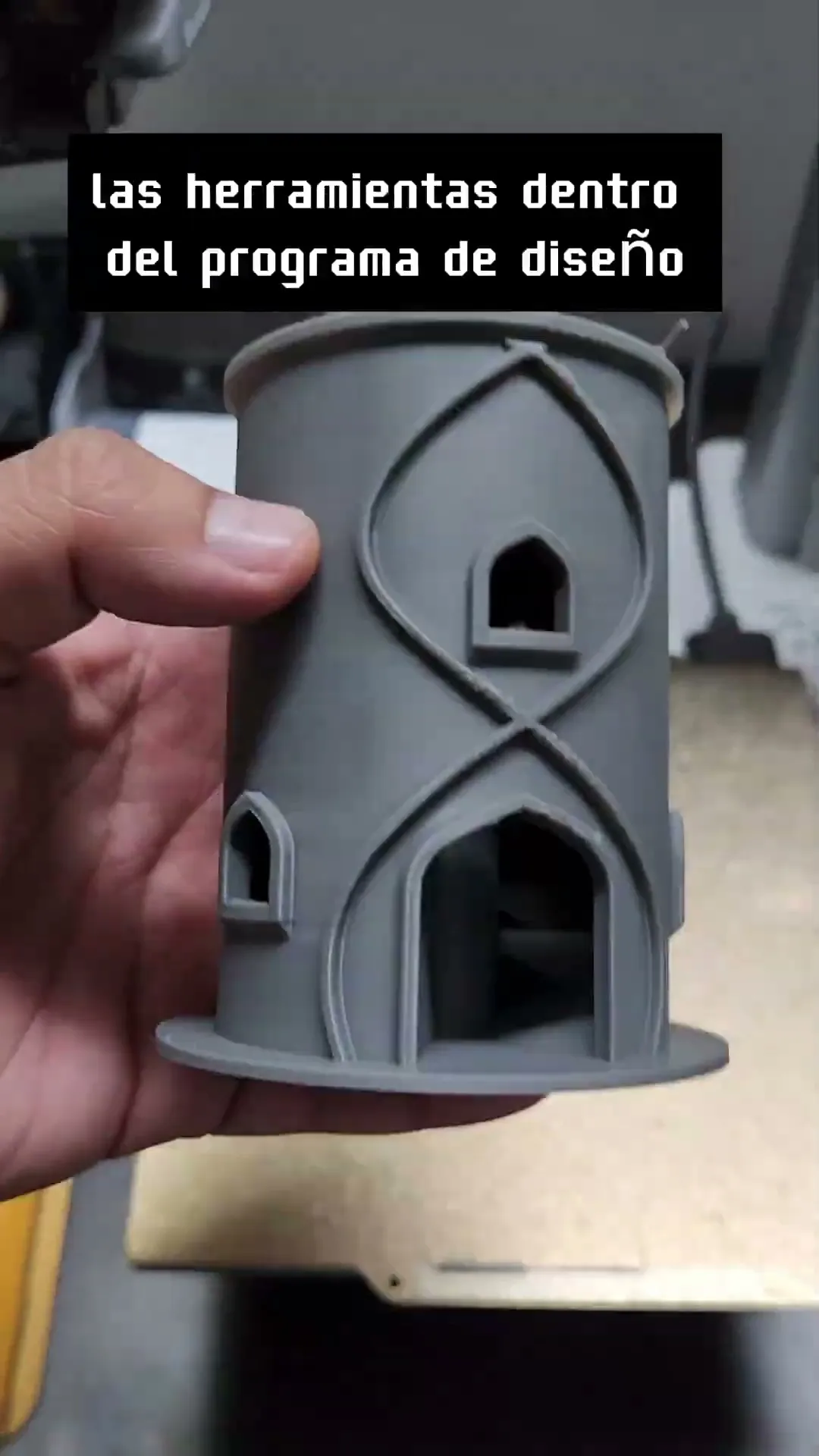 Elven-inspired dice tower