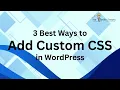How To add CSS Add Custom Code in Your WordPress Website The Vanilla Theory