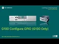 G100 - 4006 l Configure GPIO G100 only v1