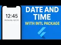 How to format Date and Time with Intl package in flutter