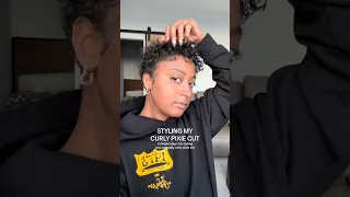 Curly pixie cut routine