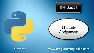 Introduction To Python Programming 21-Multiple Assignment