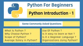 Python Introduction Tutorial in Hindi Easy and Detail Explanation Excellence Technology