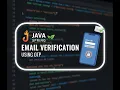 Email Verification using OTP Gmail - One Time Password in Java