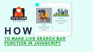 how to make search function in javascript Create search bar using html css javascript