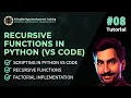 Python Programming Crash Course Recursive functions in python Part A Tutorial