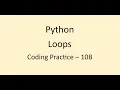 Coding Practice 10B Loops Python NxtWave CCBP