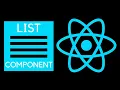 How To Create A List Component in React