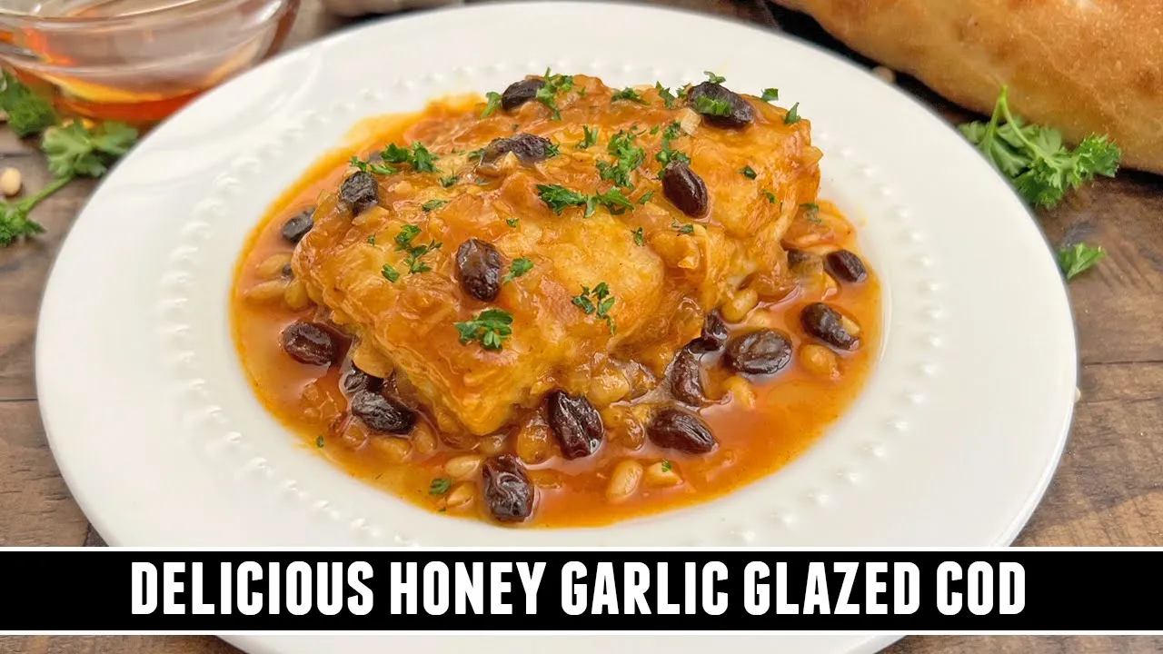 Honey Garlic Glazed Cod   Ridicously GOOD 20 Minute Recipe