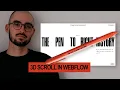 3D Scroll animation with Three js and Lenis in Webflow