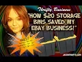 How 20 Storage Bins From Lowes Saved An Ebay Business Thrifty Business 7 10