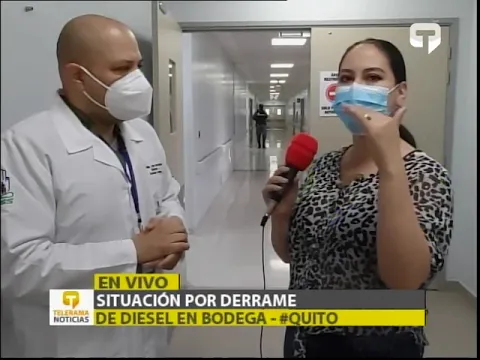 Situación por derrame de diesel en bodega - #Quito