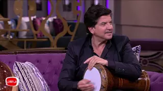 معكم منى الشاذلي   شاهد لاول مرة وليد توفيق يطبل في برنامج معكم مني الشاذلي دندنها