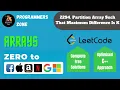 2294 Partition Array Such That Maximum Difference Is K Zero to FAANG Weekly 296 Striver WE2