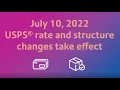 USPS Rate Change Highlights - July 10 2022