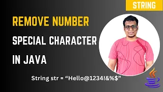 Java Program to Remove Numbers and Special Characters from a String