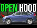 How to Pop Hood On 2008-2017 Honda CRV