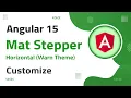 39 Mat Horizontal-Stepper warn theme Customization in Angular 15 angular 15 tutorial