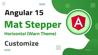 39 Mat Horizontal-Stepper warn theme Customization in Angular 15 angular 15 tutorial