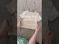 How to fold tops for travel and saving space