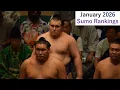 January 2026 Sumo Rankings