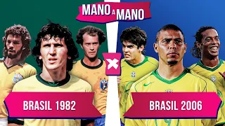 BRASIL DE 1982 X BRASIL DE 2006: QUAL SELEÇÃO BRASILEIRA É MELHOR? | MANO A MANO