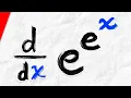 Derivative of e e x with Chain Rule Calculus 1 Exercises
