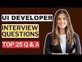UI Developer Interview Questions and Answers for 2025