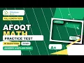 AFOQT Math - Full-Length Timed Test with Answers