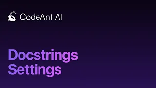 Customize DocString Format with CodeAnt AI AI-Powered Code Documentation