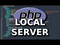 Running PHP on a local server and using echo