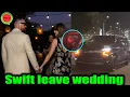 Travis Kelce and his wife Taylor Swift held hands as leave Laura Sisk Oli Jacobs wedding